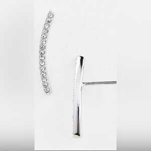 Nadri Pavé Curved Bar Stud
Earrings